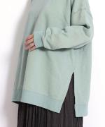 ふわふわ裏毛　スリットプルオーバー