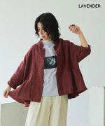【ラストワン！】USE天竺プリント　モックネックＴシャツ(Flower)