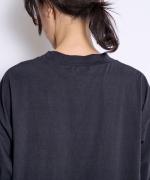 【ラストワン！】USE天竺プリント　モックネックＴシャツ(Flower)