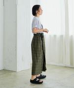 【ラストワン！】USE天竺プリント　モックネックＴシャツ(Flower)
