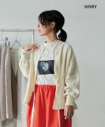 【ラストワン！】USE天竺プリント　モックネックＴシャツ(Flower)