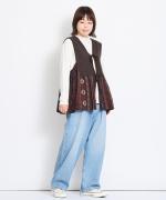 USE天竺　モックネック長袖プルオーバー