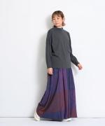 USE天竺　モックネック長袖プルオーバー