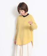 カシミールニット Vネックプルオーバー