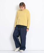 カシミールニット ボトルネックプルオーバー