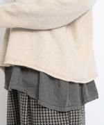 カシミールニット フードカーディガン
