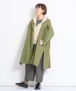 カシミールニット フードカーディガン