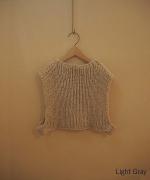 Ribbed-knit cropped vest