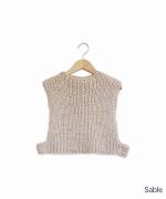 Ribbed-knit cropped vest