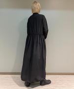 スパンポリエステルローン・製品染め 切り替えシャツワンピース