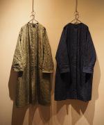 QUILTED SILK RAGLAN COAT