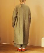 QUILTED SILK RAGLAN COAT