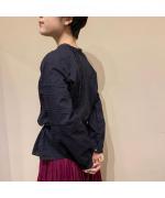 LACE PINTUCK 2WAY SHIRT