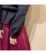 LACE PINTUCK 2WAY SHIRT