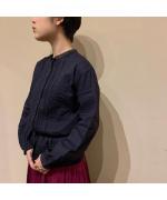 LACE PINTUCK 2WAY SHIRT