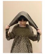 フラワーブロックプリントストール