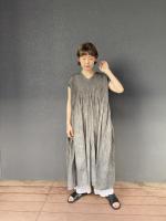 ORGANIC　VOILE　STRIPE　FRENCH　DRESS