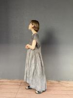 ORGANIC　VOILE　STRIPE　FRENCH　DRESS