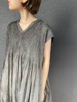 ORGANIC　VOILE　STRIPE　FRENCH　DRESS