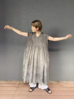 ORGANIC　VOILE　STRIPE　FRENCH　DRESS