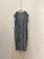 ORGANIC　VOILE　STRIPE　FRENCH　DRESS