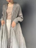 ORGANIC　VOILE　STRIPE　BANDED　SIHRT　DRESS
