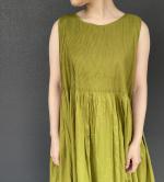 ORGANIC MINI PINTUCK PULLOVER DRESS