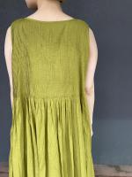ORGANIC MINI PINTUCK PULLOVER DRESS