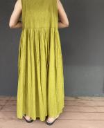 ORGANIC MINI PINTUCK PULLOVER DRESS