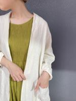 ORGANIC MINI PINTUCK PULLOVER DRESS