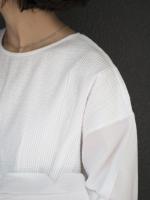 mini pintuck blouse