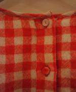 GINGHAM CHECK BACK OPENING SHIRT DRESS