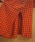 GINGHAM CHECK BACK OPENING SHIRT DRESS