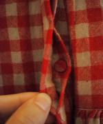 GINGHAM CHECK GATHERED WRAP DRESS