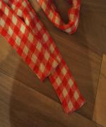 GINGHAM CHECK GATHERED WRAP DRESS