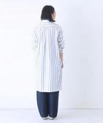 【ラストワン！】ストライプ　シャツコート