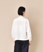 Brushed cotton embroidery＆tuckシリーズブラウス