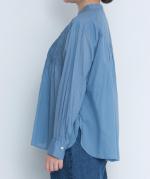 supima cotton ランダムタックブラウス