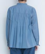 supima cotton ランダムタックブラウス