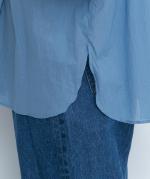 supima cotton ランダムタックブラウス