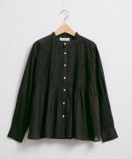 supima cotton ランダムタックブラウス