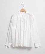 supima cotton ランダムタックブラウス