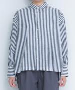 ロンドンストライプドロップショルダーブラウス