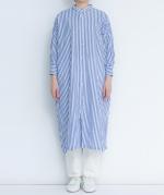 ロンドンストライプドロップショルダーワンピース