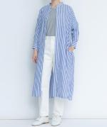ロンドンストライプドロップショルダーワンピース