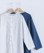 Ma feeコットンロングカーデブラウス