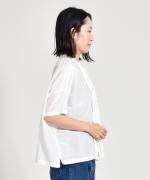 cotton silkフリルブラウス