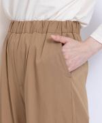 ストレッチツイル　ワイドテーパードパンツ