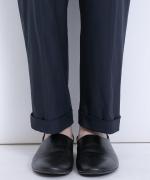 ストレッチツイル　ワイドテーパードパンツ