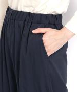 ストレッチツイル　ワイドテーパードパンツ